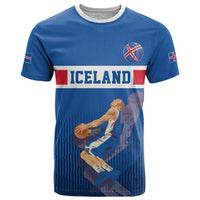 Iceland Basketball Custom T Shirt Blue Style