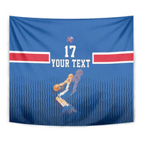 Iceland Basketball Custom Tapestry Blue Style