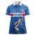 Iceland Basketball Custom Women Polo Shirt Blue Style
