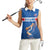 Iceland Basketball Custom Women Sleeveless Polo Shirt Blue Style