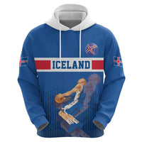 Iceland Basketball Custom Zip Hoodie Blue Style
