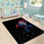 Iceland Viking Culture Area Rug Norse Mythology Raven Tattoo
