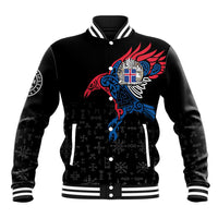 Iceland Viking Culture Baseball Jacket Norse Mythology Raven Tattoo