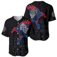 Iceland Viking Culture Baseball Jersey Norse Mythology Raven Tattoo