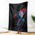 Iceland Viking Culture Blanket Norse Mythology Raven Tattoo