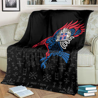 Iceland Viking Culture Blanket Norse Mythology Raven Tattoo