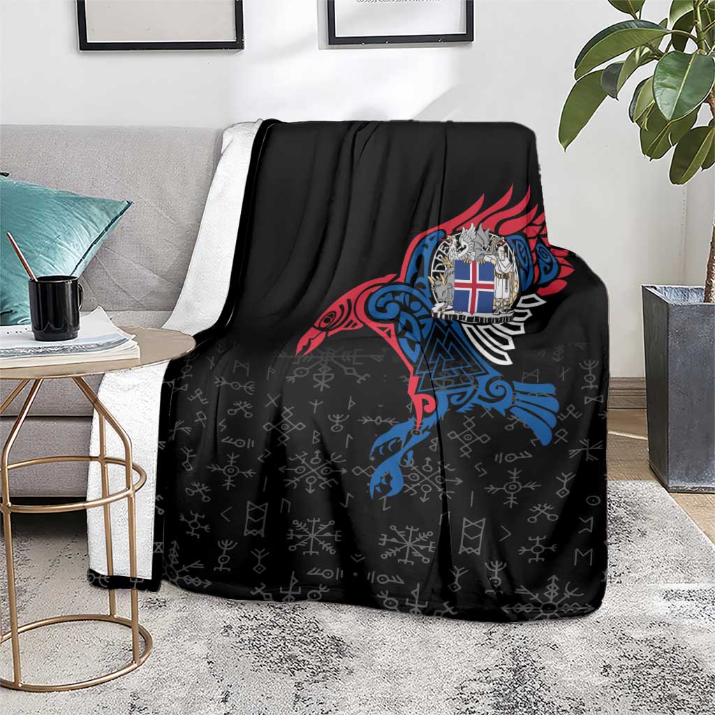 Iceland Viking Culture Blanket Norse Mythology Raven Tattoo