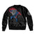 Iceland Viking Culture Bomber Jacket Norse Mythology Raven Tattoo