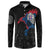 Iceland Viking Culture Button Sweatshirt Norse Mythology Raven Tattoo