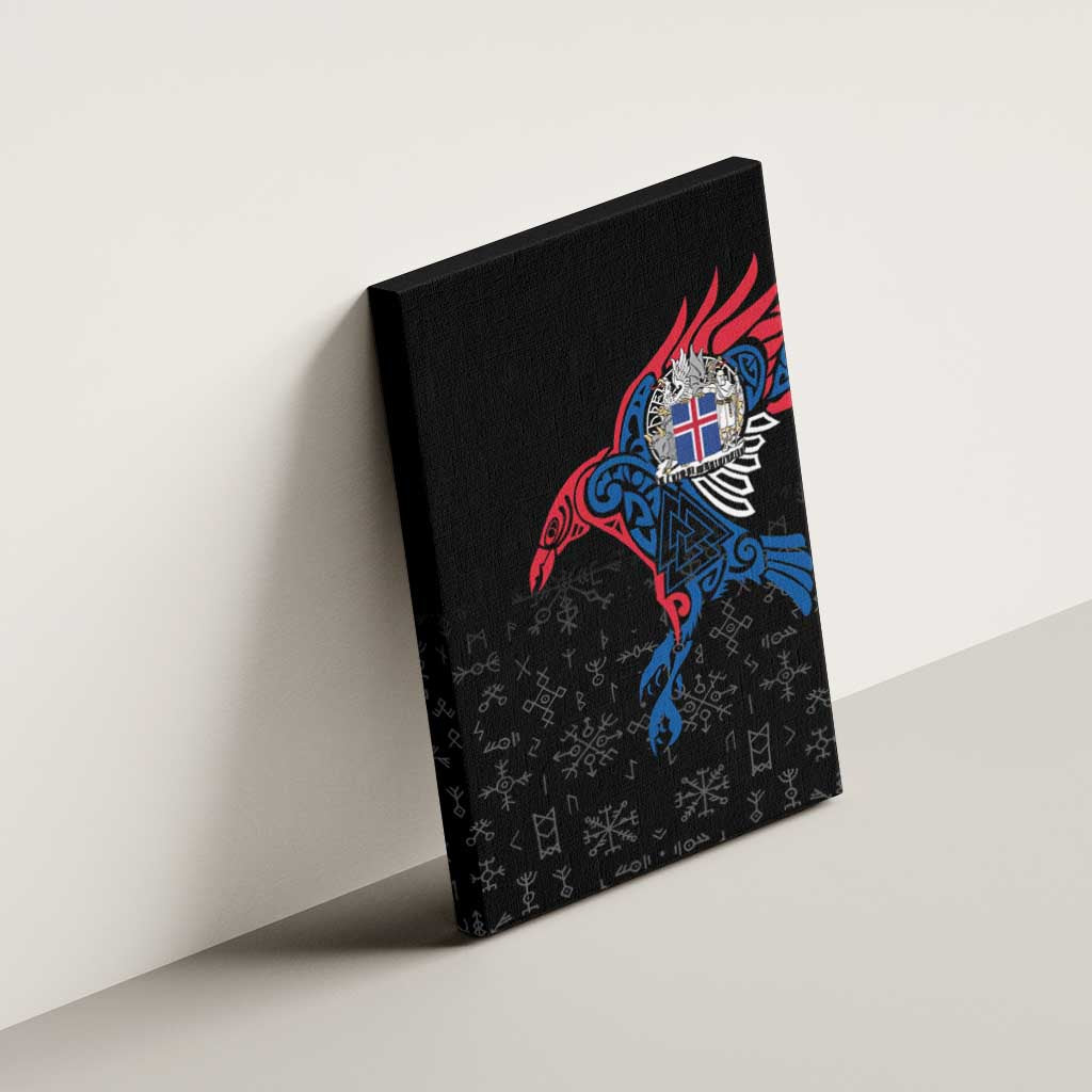 Iceland Viking Culture Canvas Wall Art Norse Mythology Raven Tattoo