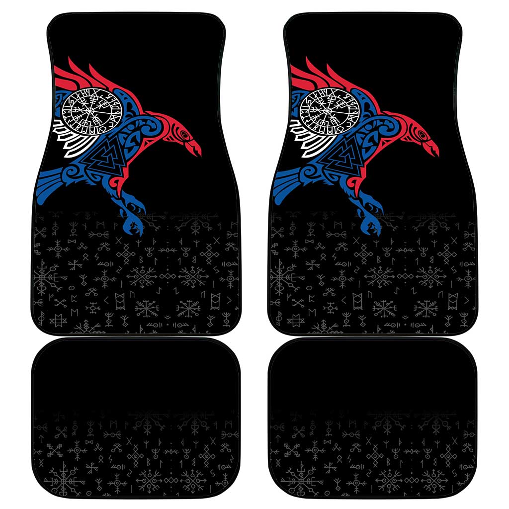 Iceland Viking Culture Car Mats Norse Mythology Raven Tattoo