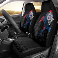 Iceland Viking Culture Car Seat Cover Norse Mythology Raven Tattoo