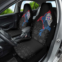 Iceland Viking Culture Car Seat Cover Norse Mythology Raven Tattoo