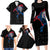 Iceland Viking Culture Family Matching Long Sleeve Bodycon Dress and Hawaiian Shirt Norse Mythology Raven Tattoo
