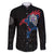 Iceland Viking Culture Family Matching Long Sleeve Bodycon Dress and Hawaiian Shirt Norse Mythology Raven Tattoo