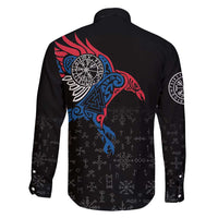 Iceland Viking Culture Family Matching Off Shoulder Maxi Dress and Hawaiian Shirt Norse Mythology Raven Tattoo