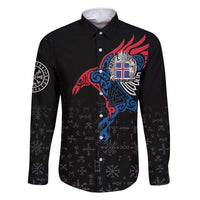 Iceland Viking Culture Family Matching Short Sleeve Bodycon Dress and Hawaiian Shirt Norse Mythology Raven Tattoo