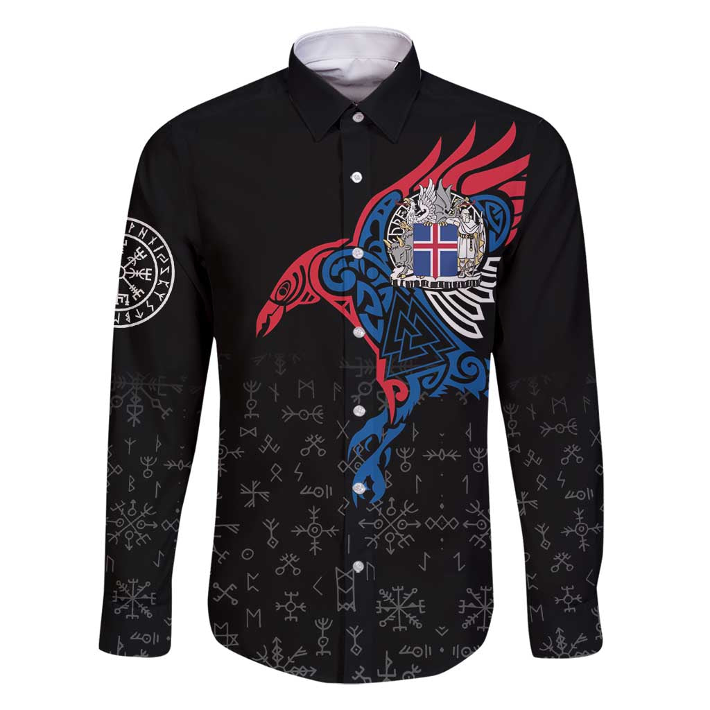 Iceland Viking Culture Family Matching Tank Maxi Dress and Hawaiian Shirt Norse Mythology Raven Tattoo