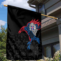 Iceland Viking Culture Garden Flag Norse Mythology Raven Tattoo
