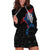 Iceland Viking Culture Hoodie Dress Norse Mythology Raven Tattoo