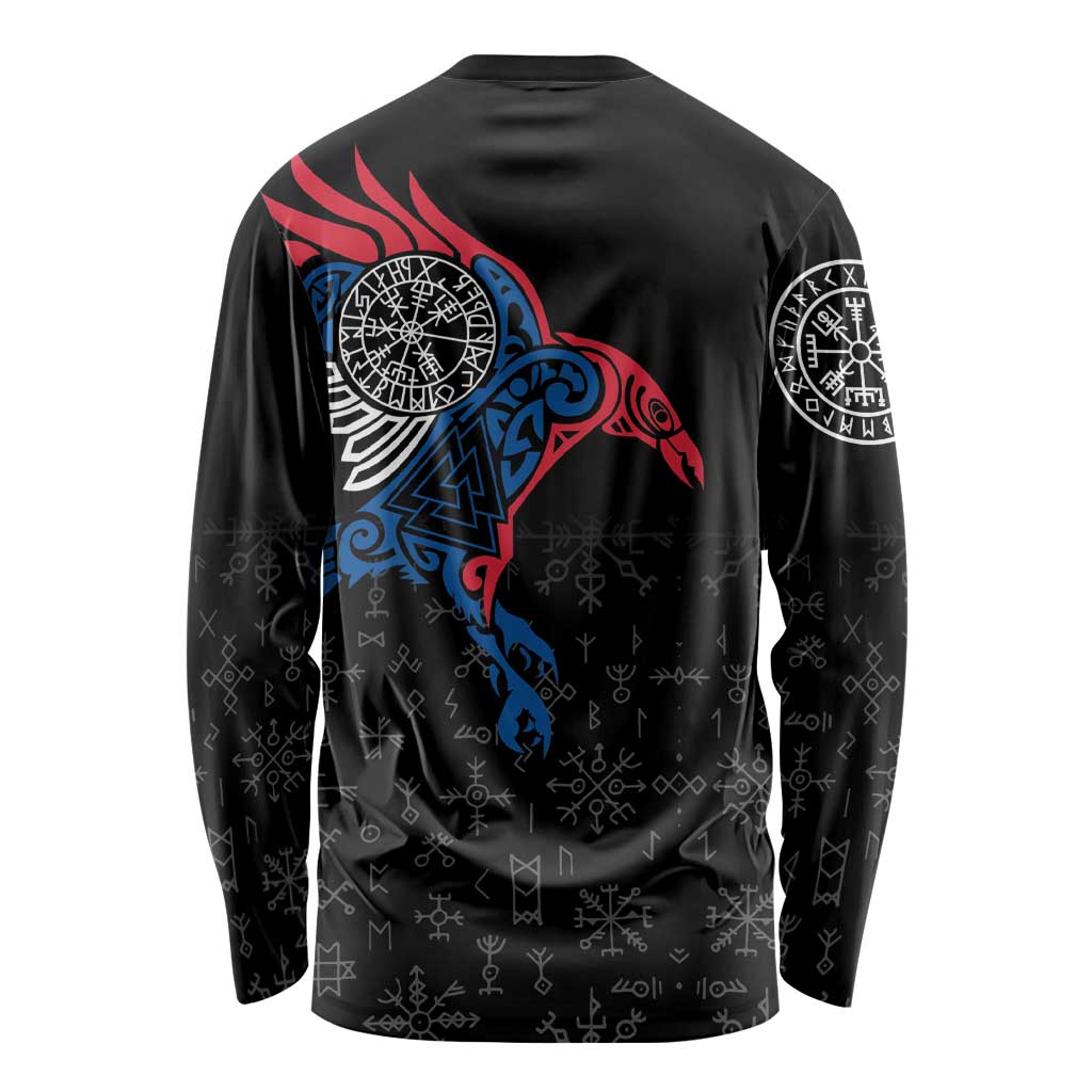 Iceland Viking Culture Long Sleeve Shirt Norse Mythology Raven Tattoo