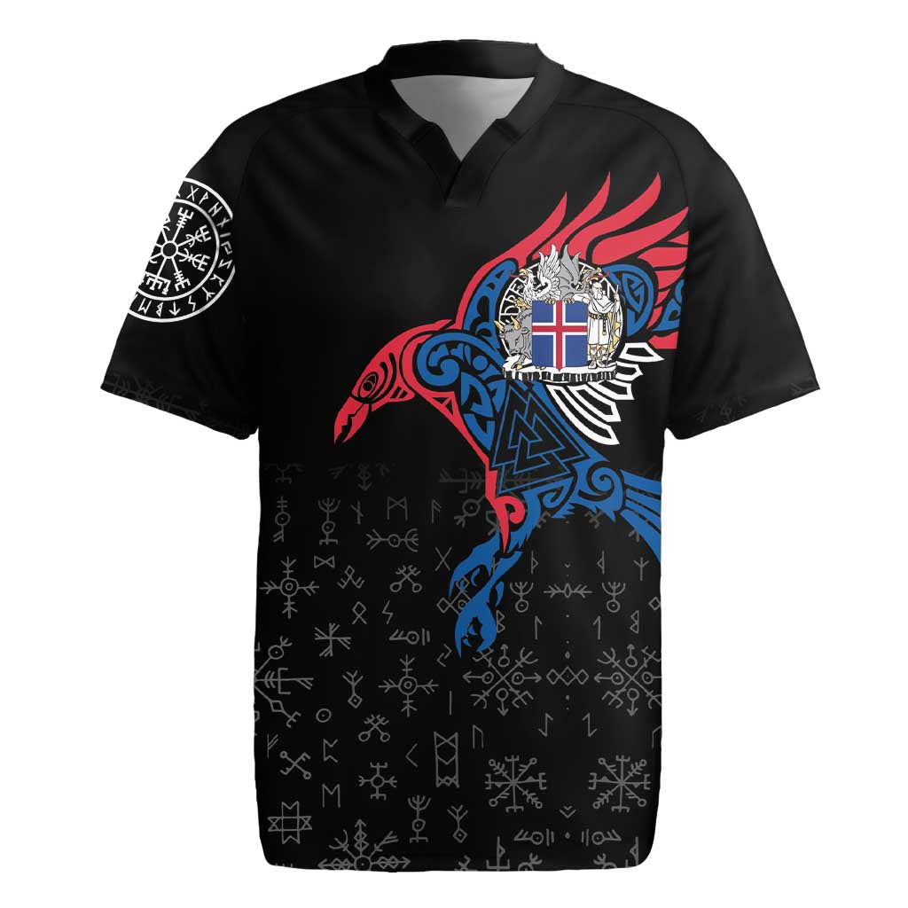 Iceland Viking Culture Rugby Jersey Norse Mythology Raven Tattoo