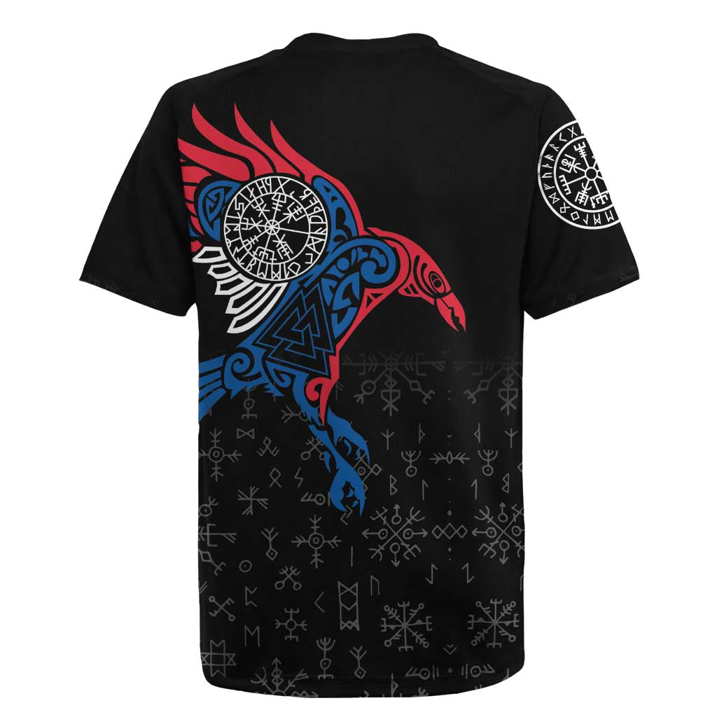 Iceland Viking Culture Rugby Jersey Norse Mythology Raven Tattoo
