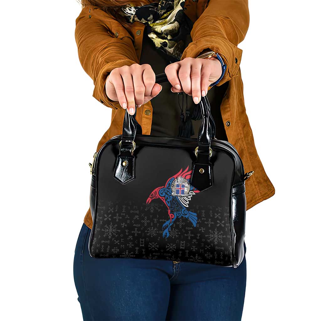 Iceland Viking Culture Shoulder Handbag Norse Mythology Raven Tattoo