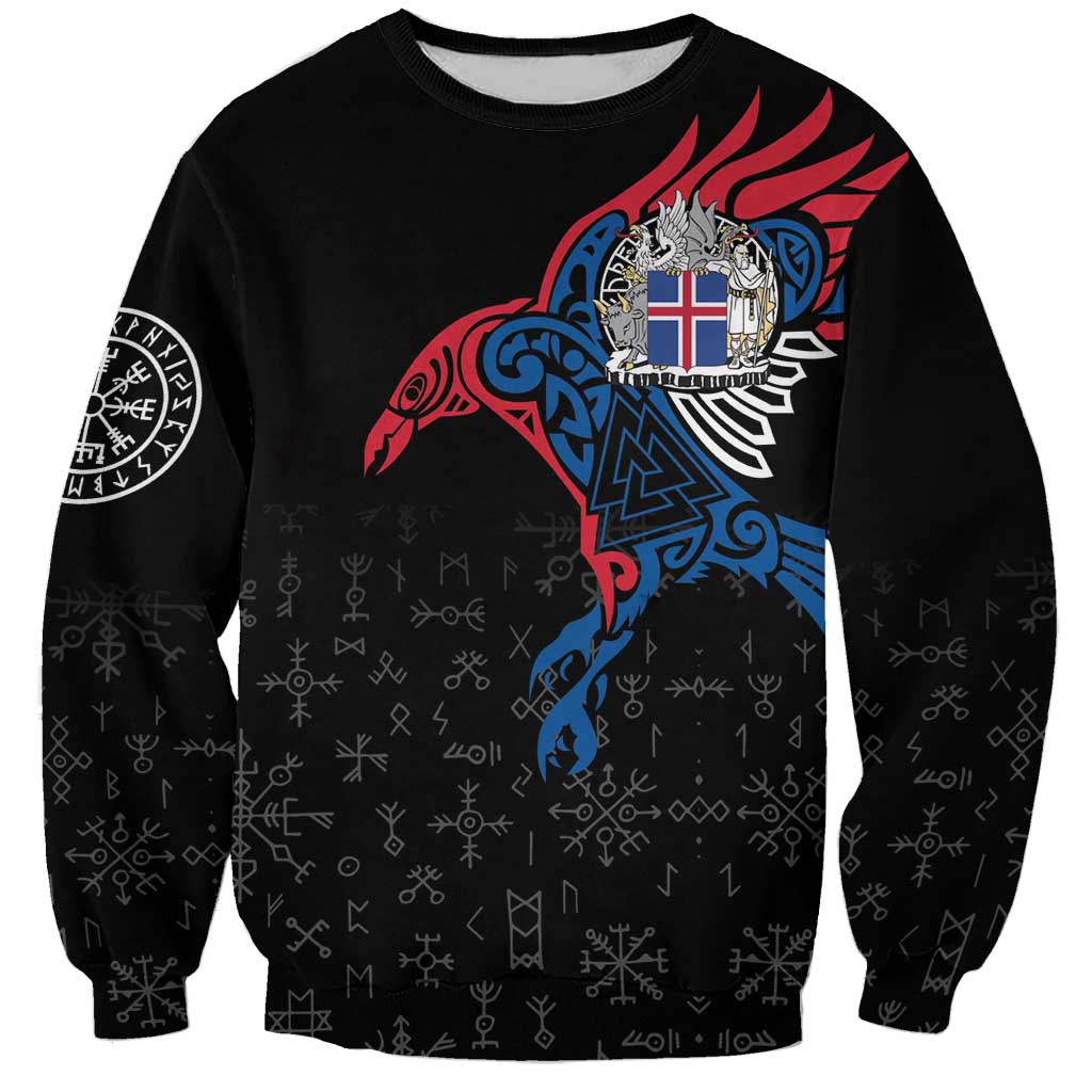 Iceland Viking Culture Sweatshirt Norse Mythology Raven Tattoo