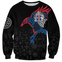 Iceland Viking Culture Sweatshirt Norse Mythology Raven Tattoo