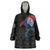 Iceland Viking Culture Wearable Blanket Hoodie Norse Mythology Raven Tattoo