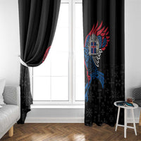 Iceland Viking Culture Window Curtain Norse Mythology Raven Tattoo