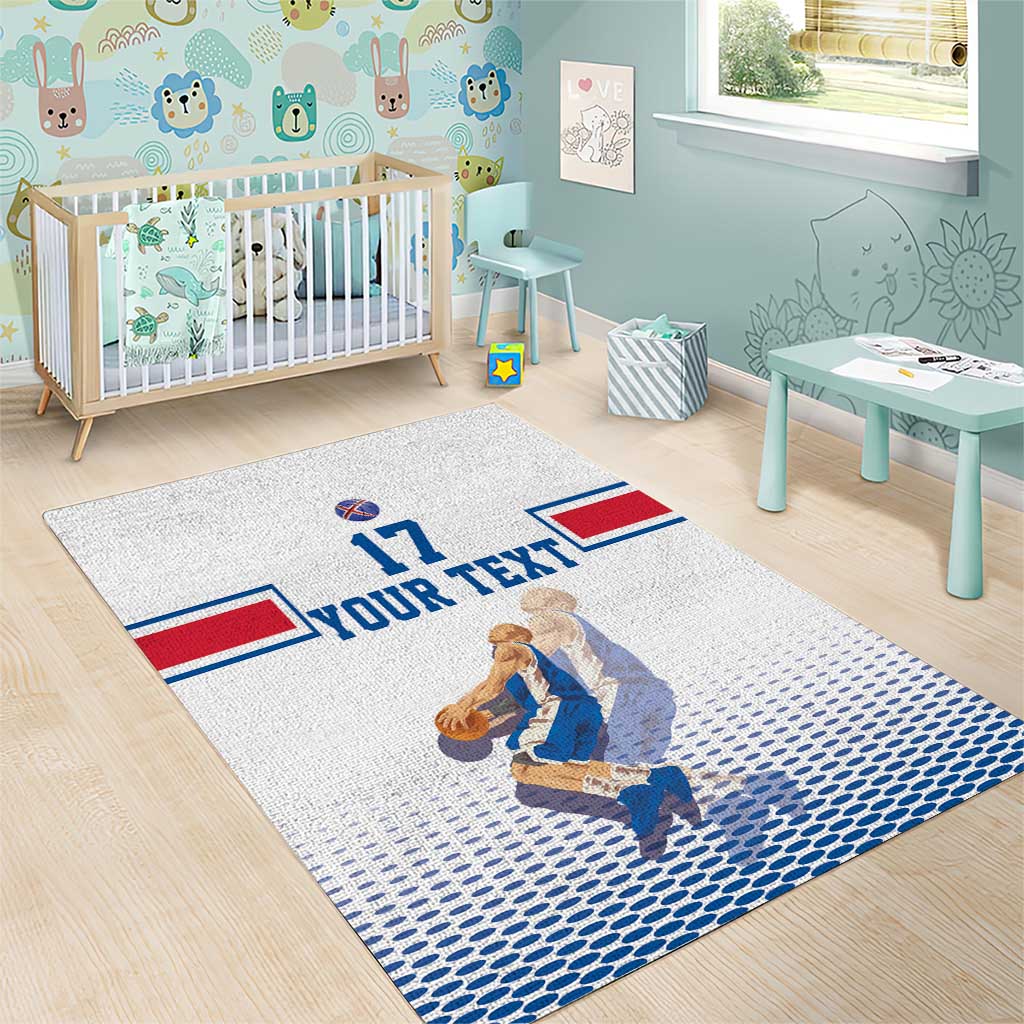 Iceland Basketball Custom Area Rug White Style