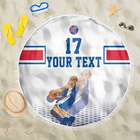 Iceland Basketball Custom Beach Blanket White Style