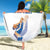 Iceland Basketball Custom Beach Blanket White Style