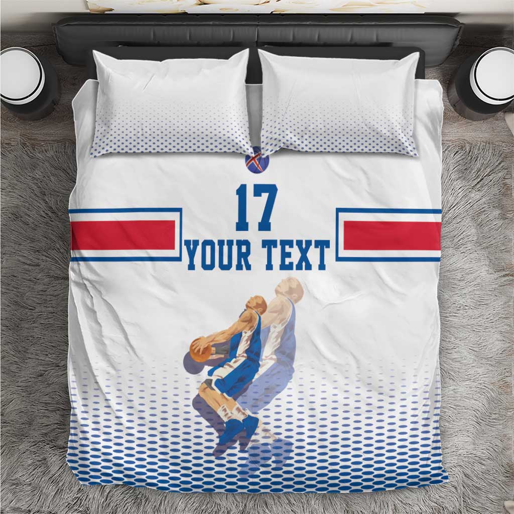 Iceland Basketball Custom Bedding Set White Style