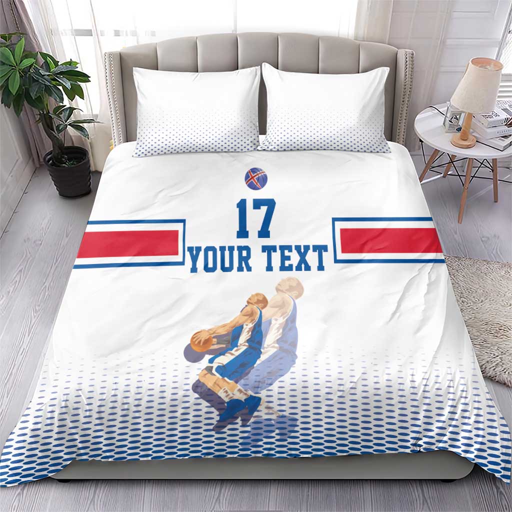 Iceland Basketball Custom Bedding Set White Style