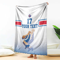 Iceland Basketball Custom Blanket White Style