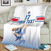 Iceland Basketball Custom Blanket White Style