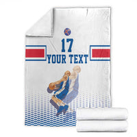 Iceland Basketball Custom Blanket White Style