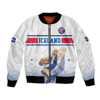 Iceland Basketball Custom Bomber Jacket White Style