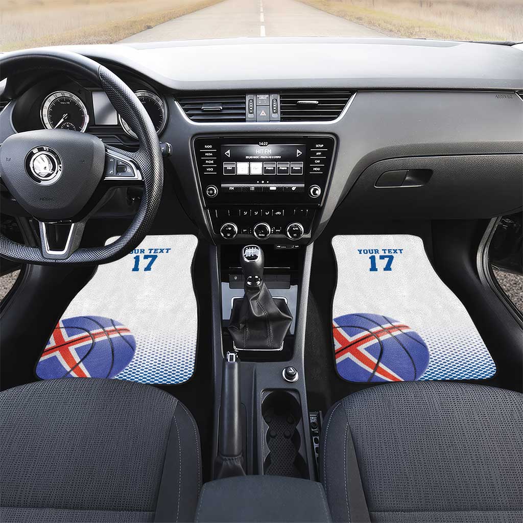 Iceland Basketball Custom Car Mats White Style
