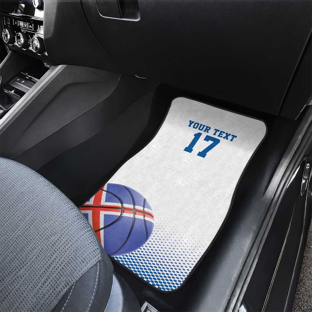 Iceland Basketball Custom Car Mats White Style