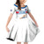 Iceland Basketball Custom Family Matching Off Shoulder Short Dress and Hawaiian Shirt White Style