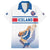 Iceland Basketball Custom Family Matching Off Shoulder Short Dress and Hawaiian Shirt White Style