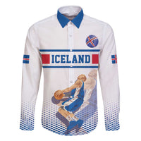 Iceland Basketball Custom Family Matching Summer Maxi Dress and Hawaiian Shirt White Style