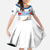 Iceland Basketball Custom Family Matching Tank Maxi Dress and Hawaiian Shirt White Style