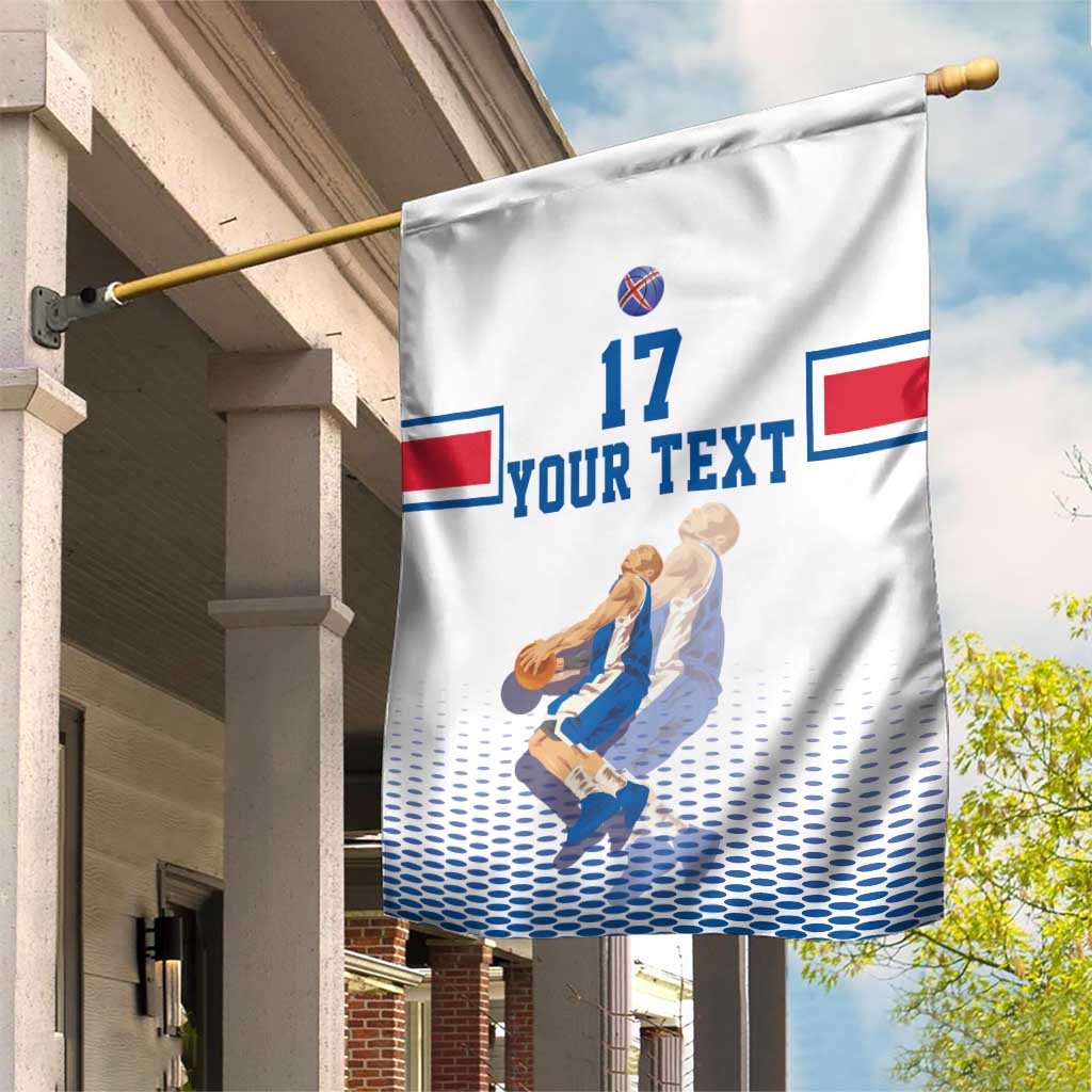 Iceland Basketball Custom Garden Flag White Style