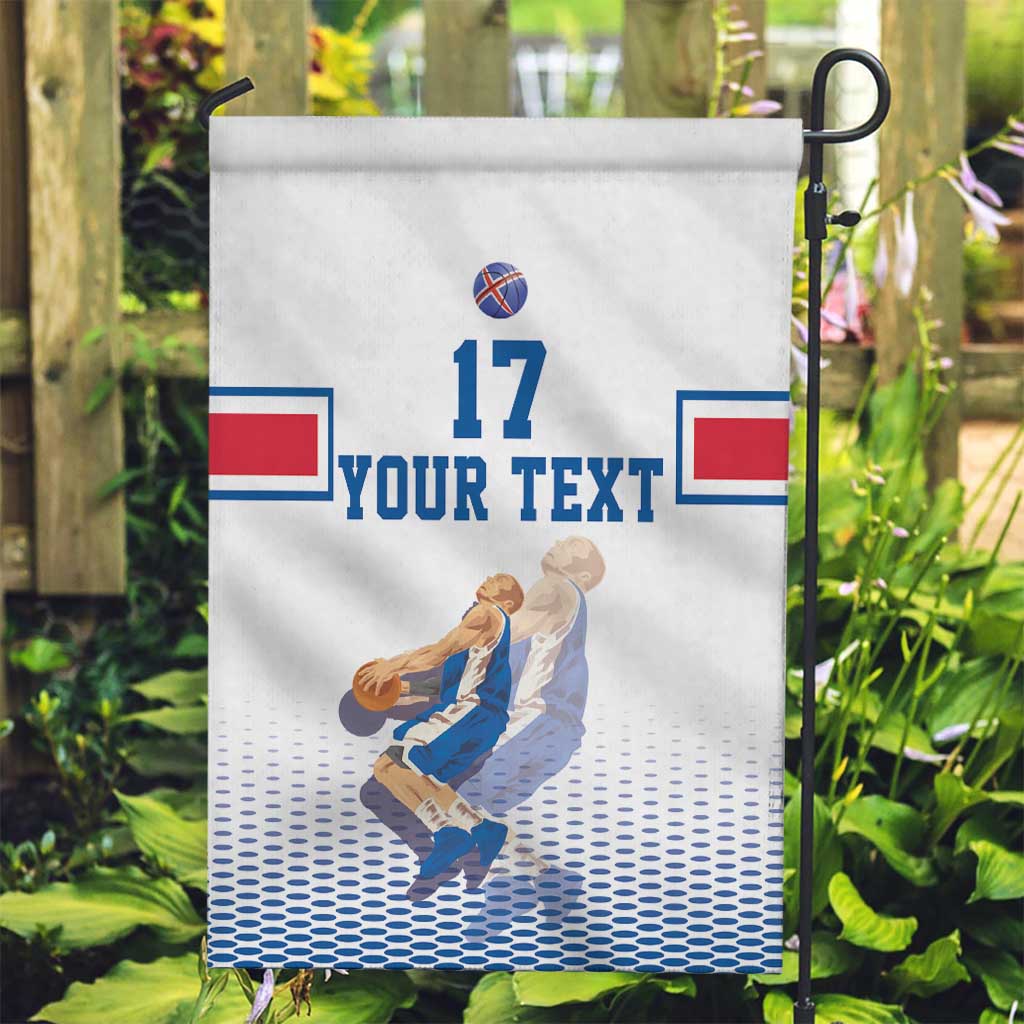 Iceland Basketball Custom Garden Flag White Style