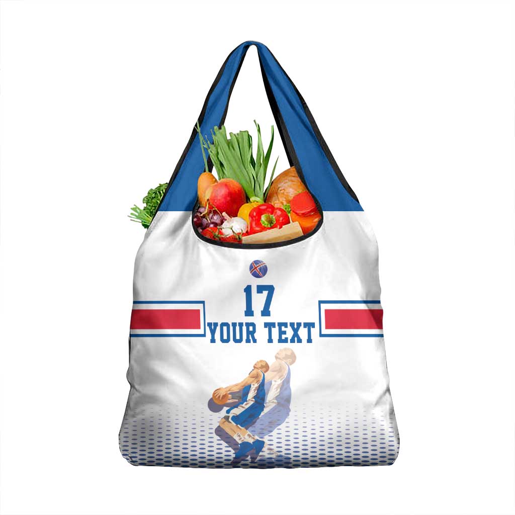 Iceland Basketball Custom Grocery Bag White Style